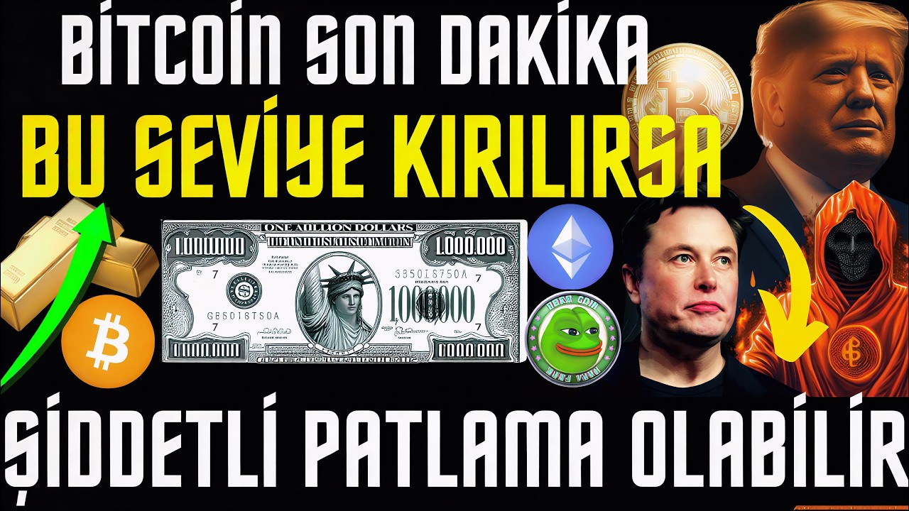 BİTCOİN ANALİZ BU SEVİYE KIRILIRSA ŞİDDETLİ PATLAMA OLABİLİR #BITCOIN #ALTCOIN