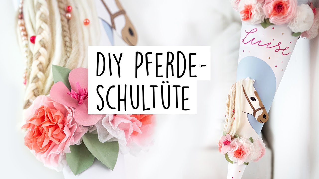 Pferde-Schultüte basteln