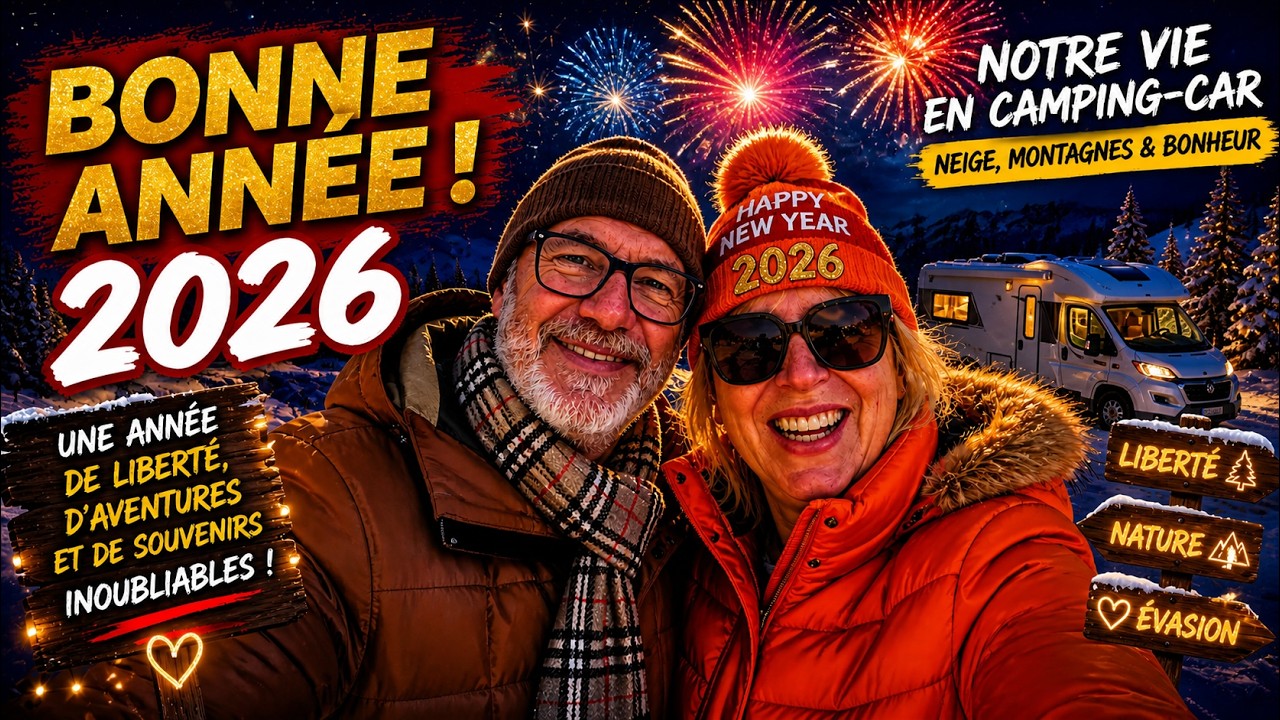 BONNE ANNEE 2026 : plein de bonheur, la santé #campingcar #vanlife #happynewyear