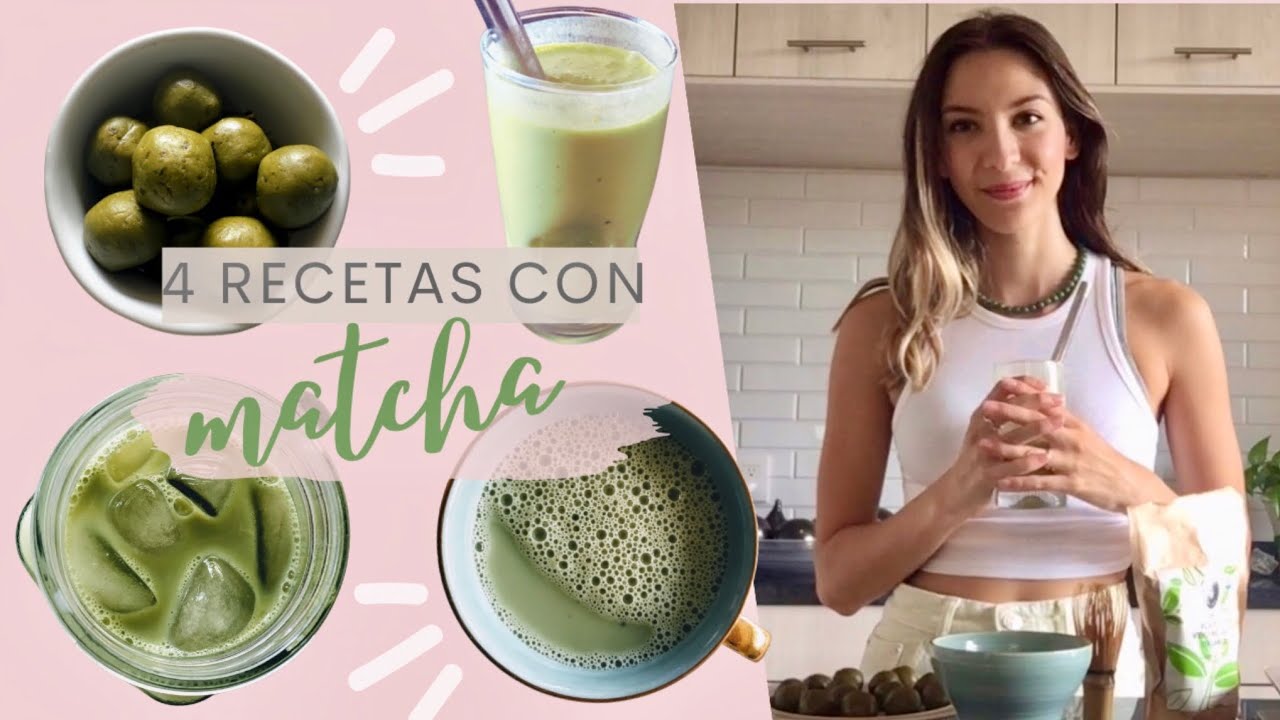 Recetas con matcha | cómo preparar un matcha latte (frío y caliente ) + 2 recetas