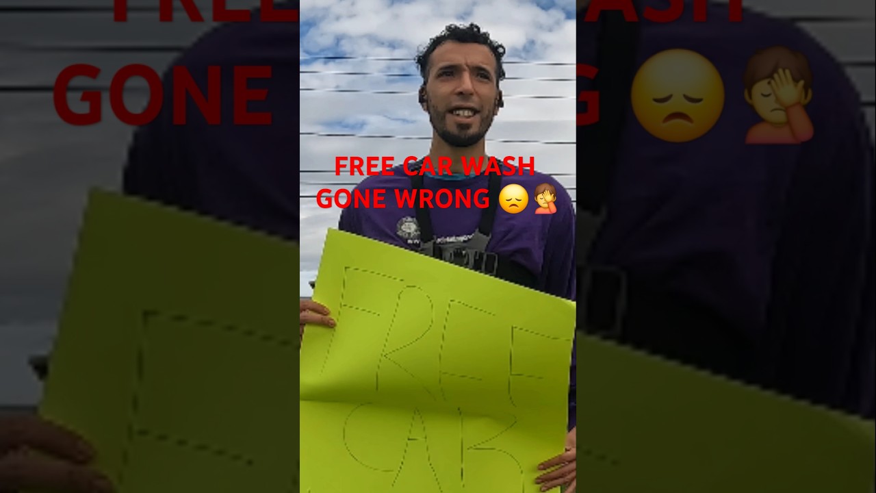 This FREE CAR WASH SIGN Disaster 🤦 