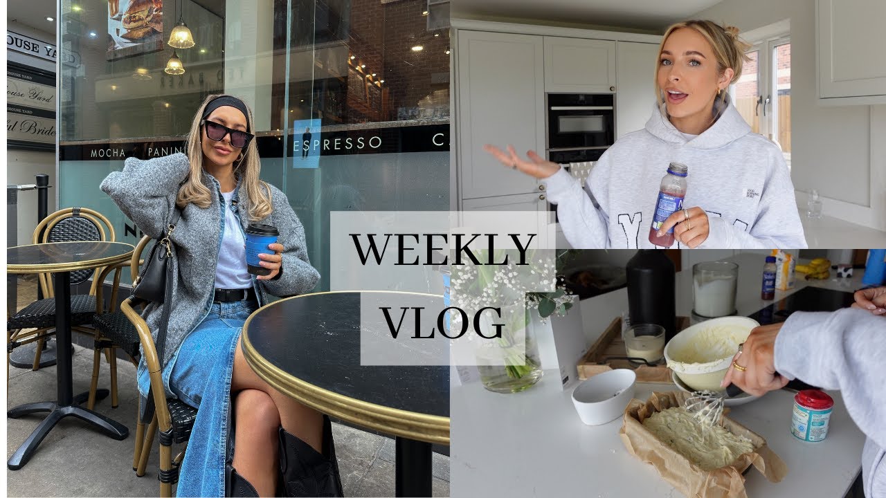 WEEKLY VLOG: SHOOT DAYS, NEW SKINCARE & BAKING