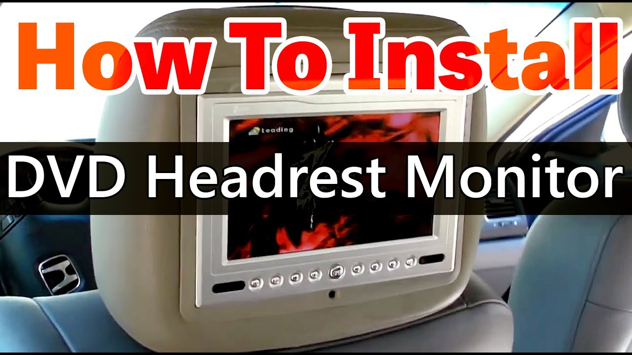 DVD Headrest monitor installation video HD - www.qualitymobilevideo.com