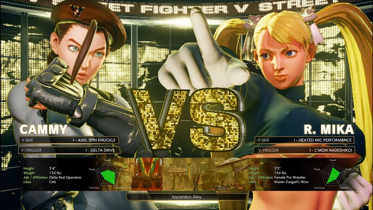 SFV - Cammy Vs R Mika (Mod Battle)