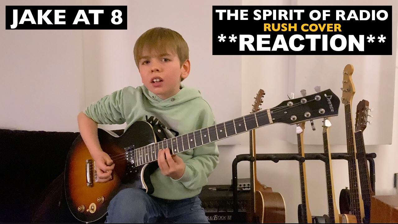Musicians REACT to J8KE at 8 years old: The Spirit of Radio (Rush cover)