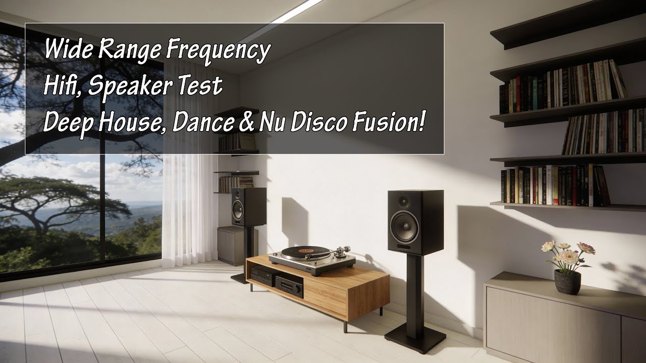 Wide Range Frequency for Speaker Test, Hifi Deep House, Dance, Nu Disco Fusion!