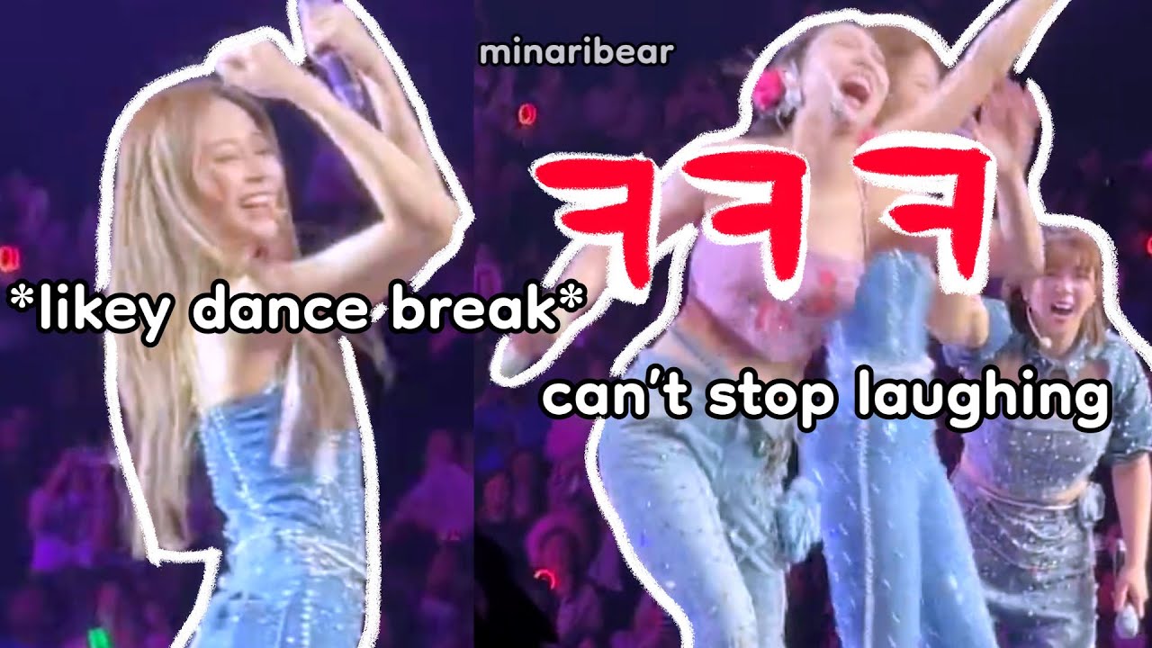 tzuyu getting teased for doing this in likey dance break