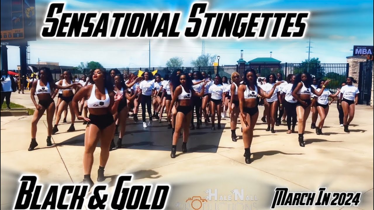 Alabama State University MMH & Stingettes March In Black & Gold Game 2024