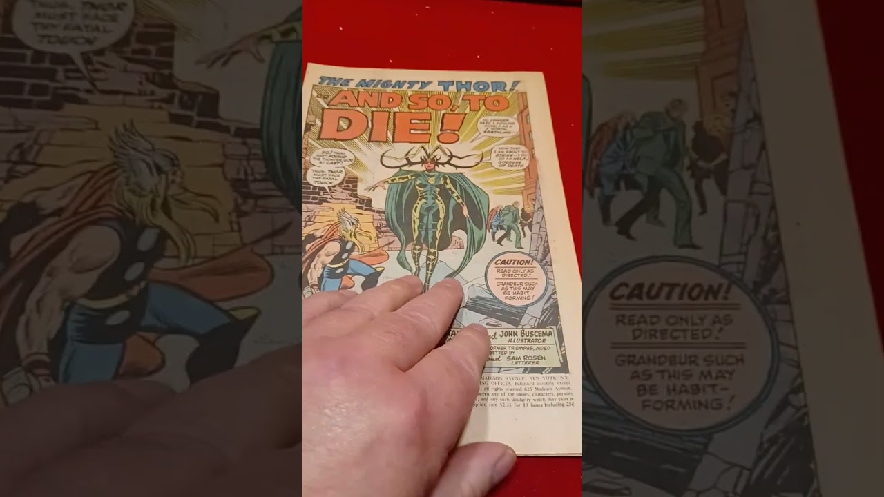 Thor #190 Marvel Comics 1971 Без обложки, но потрясающая разворотная страница и несколько неуклюж...