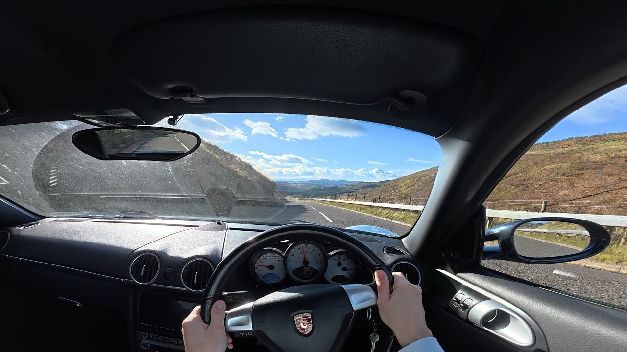 Porsche 987 Cayman S - POV Drive (Scottish B Road) 4K