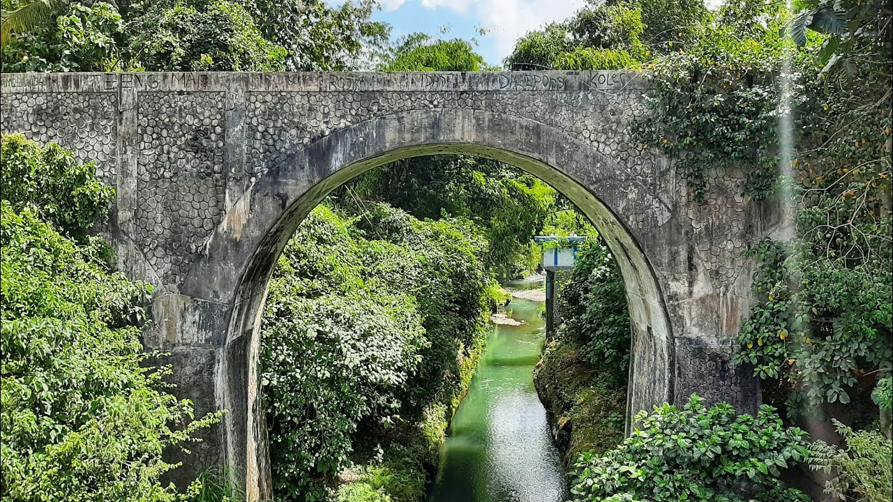 PENAMPAKAN JEMBATAN KERETA YANG DIBUAT TAHUN 1921 DAN SUDAH DISELIMUTI POHON !