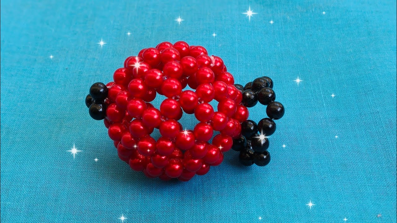 Гранат, украшенный бисером | Фрукты, украшенные бисером | Как сделать гранат, украшенный бисером ...