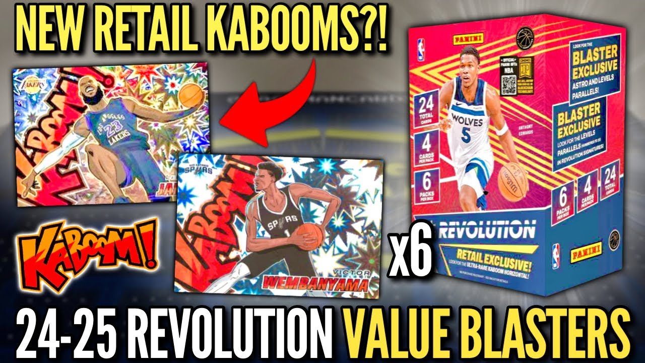 NEW EXCLUSIVE KABOOMS IN RETAIL?! 😱💥 2024-25 Panini Revolution Basketball Value Blaster Box Review