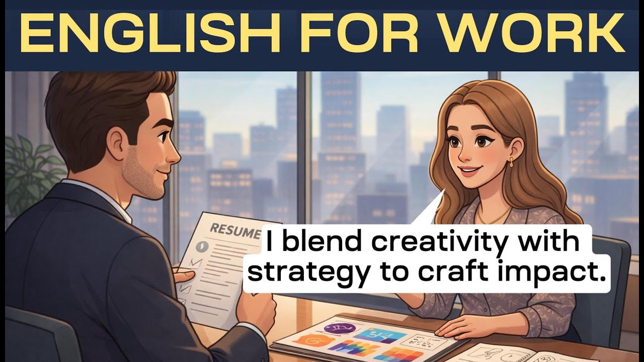 English Job Interview With a Graphic Designer | A2 - B2 English Podcast for Work and Business