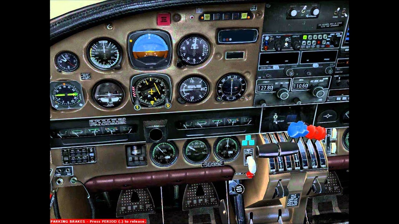 Seneca Engine Start and Runup Microsoft Flightsim X
