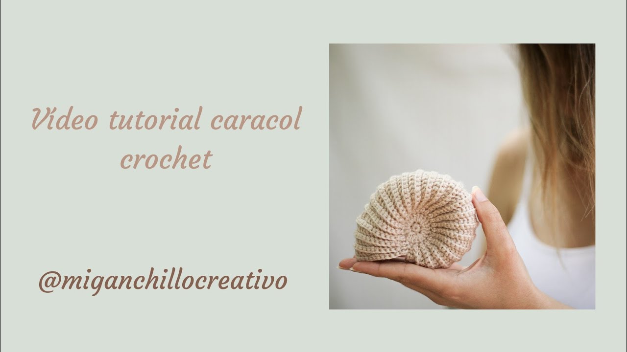 Caracol crochet paso a paso