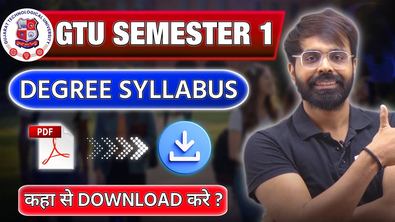 GTU STUDENTS | SEM 1 DEGREE | ALL BRANCH SYLLABUS | ALL INFORMATION