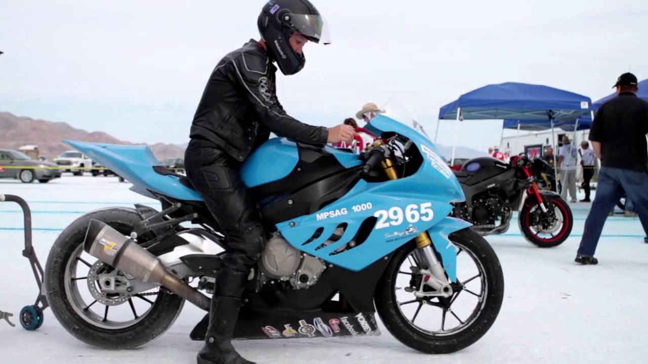 5 Speed World records at Bonneville Salt Flats 2013 with BMW S1000RR