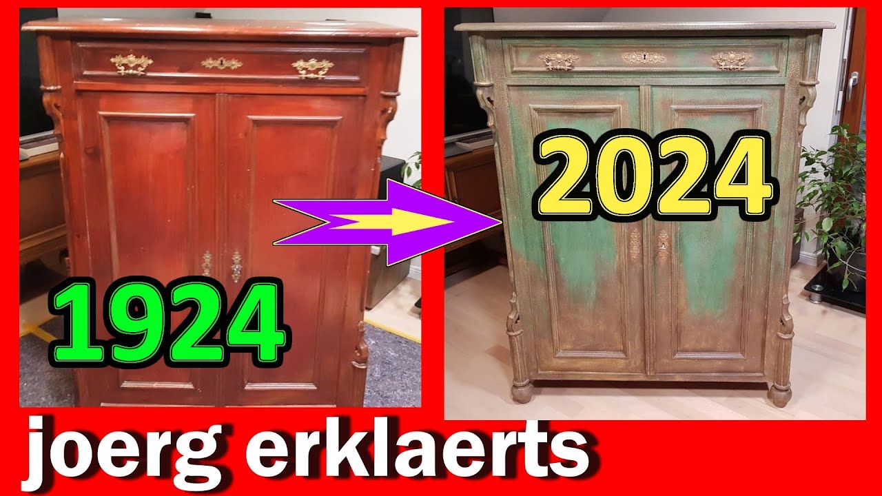Vintage Shabby Shic rustikalen gealterten Look schaffen und Möbel mit Kreidefarbe bemalen  Tutorial