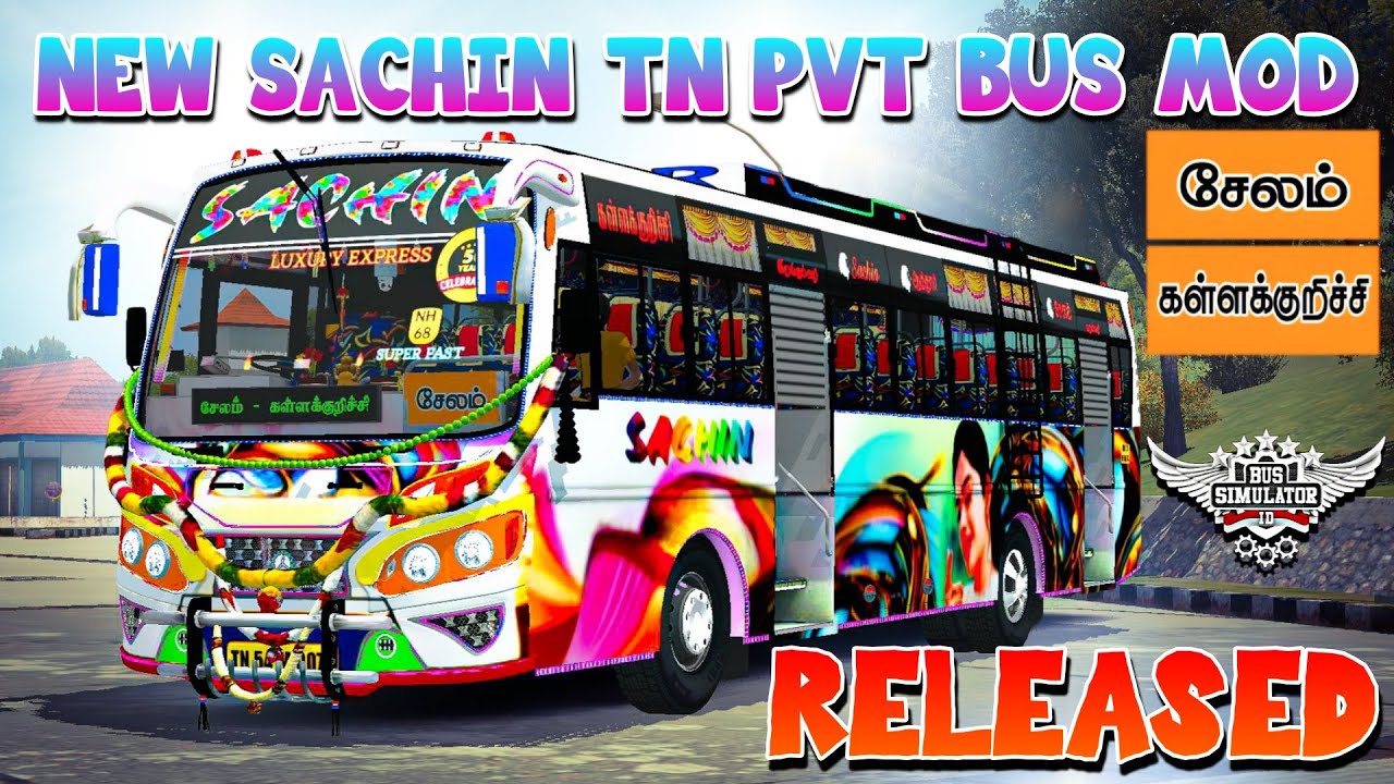 SACHIN Tn Pvt Bus Mod Livery|Released|Download|Bussid#rsgamingupdates#bussid#bus#mod#new#gaming#game