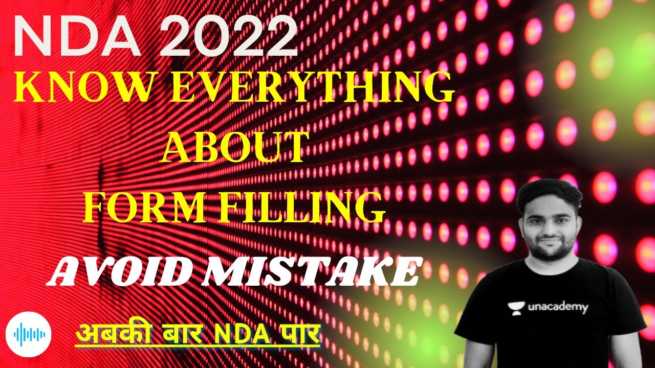 HOW TO AVOID MISTAKE IN NDA FORM ? I NDA I #NDAFORM #NDAPREP #NDA2022