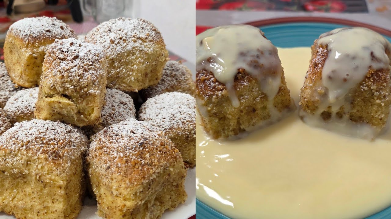 Găluște aurii cu sos de vanilie – rețetă tradițională pufoasă | Aranygaluska vaníliasodóval recept