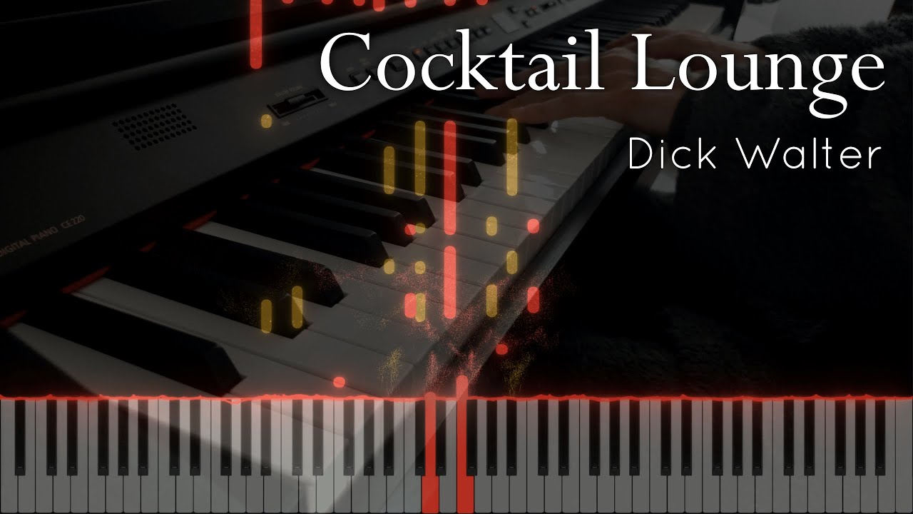 Cocktail Lounge (from 'Spongebob' & 'Friends') | Dick Walter (Synthesia Piano Tutorial)