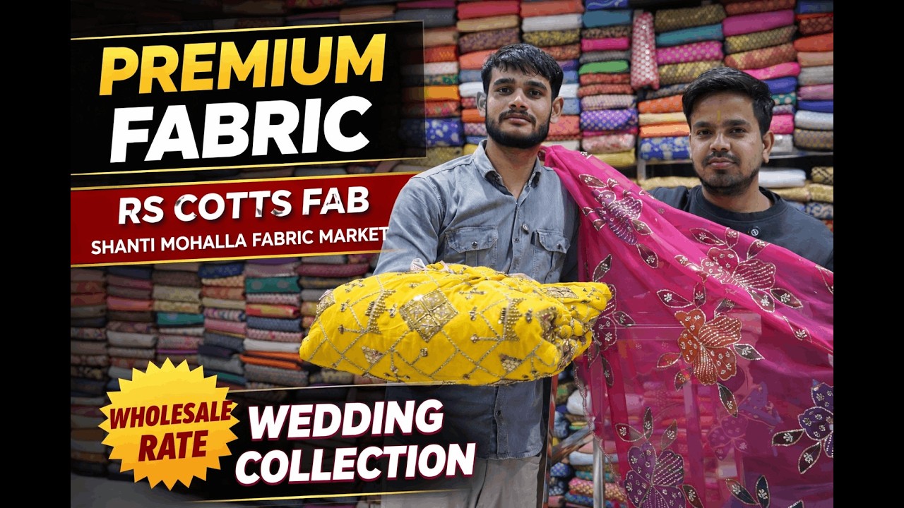Shanti Mohalla Fabric Market | RS COTTS FAB | COTTON FABRIC | Designer Fabrics | BEST PRICE IN DELHI