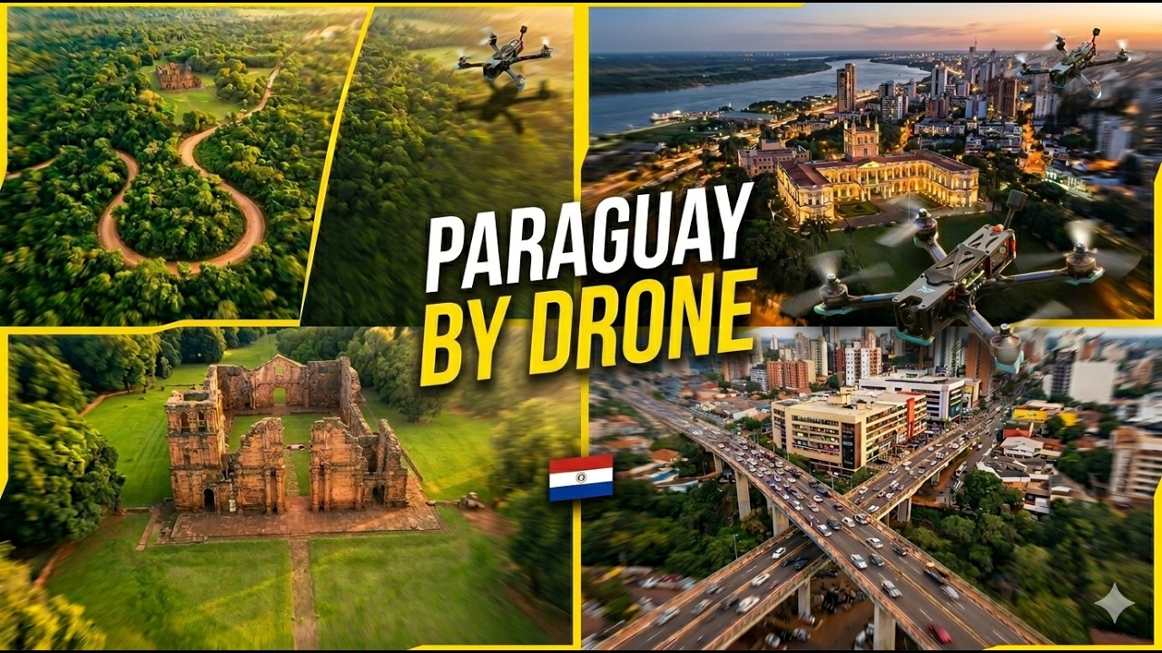 🇵🇾 Paraguay -MY PARAGUAY TRIP BY DRONE- 4K - DJI AIR 3 - THE MOST UNKNOWN COUNTRY OF SOUTH AMERICA?