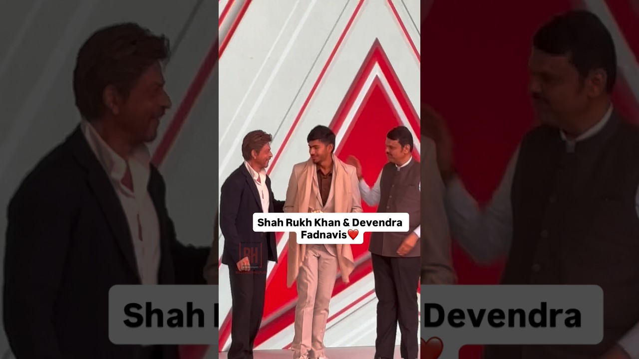 Shah Rukh Khan & Devendra Fadnavis Grace The Red Carpet Of Abp Network, Ideas Of India Summit 2026