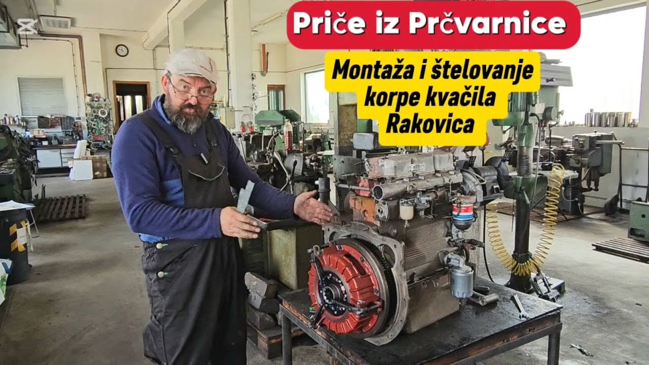 Montaža i štelovanje korpe kvačila Rakovica (Priče iz Prčvarnice)