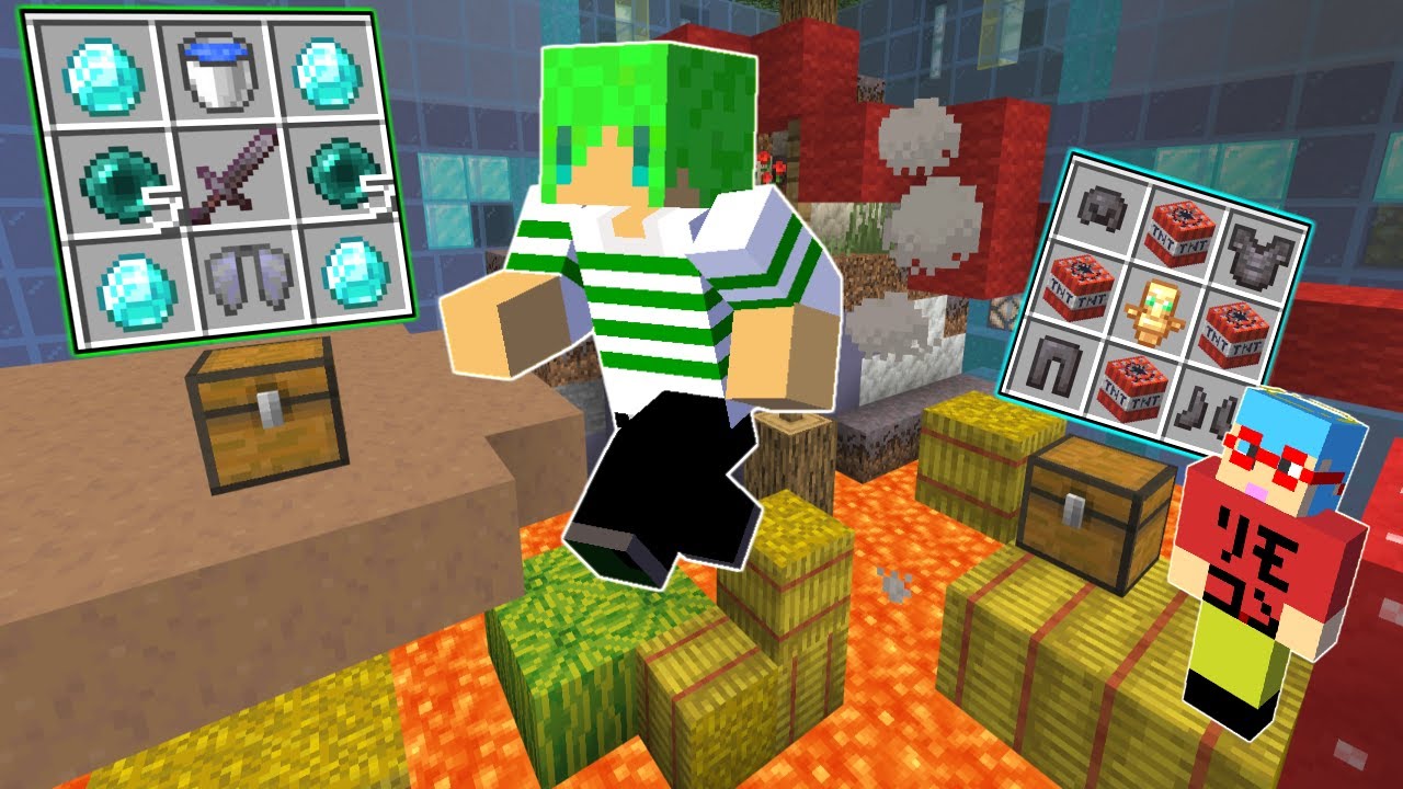 【マインクラフト】マグマがだんだん迫ってくる世界で宝を探しながら生き残れ！？【いんく】