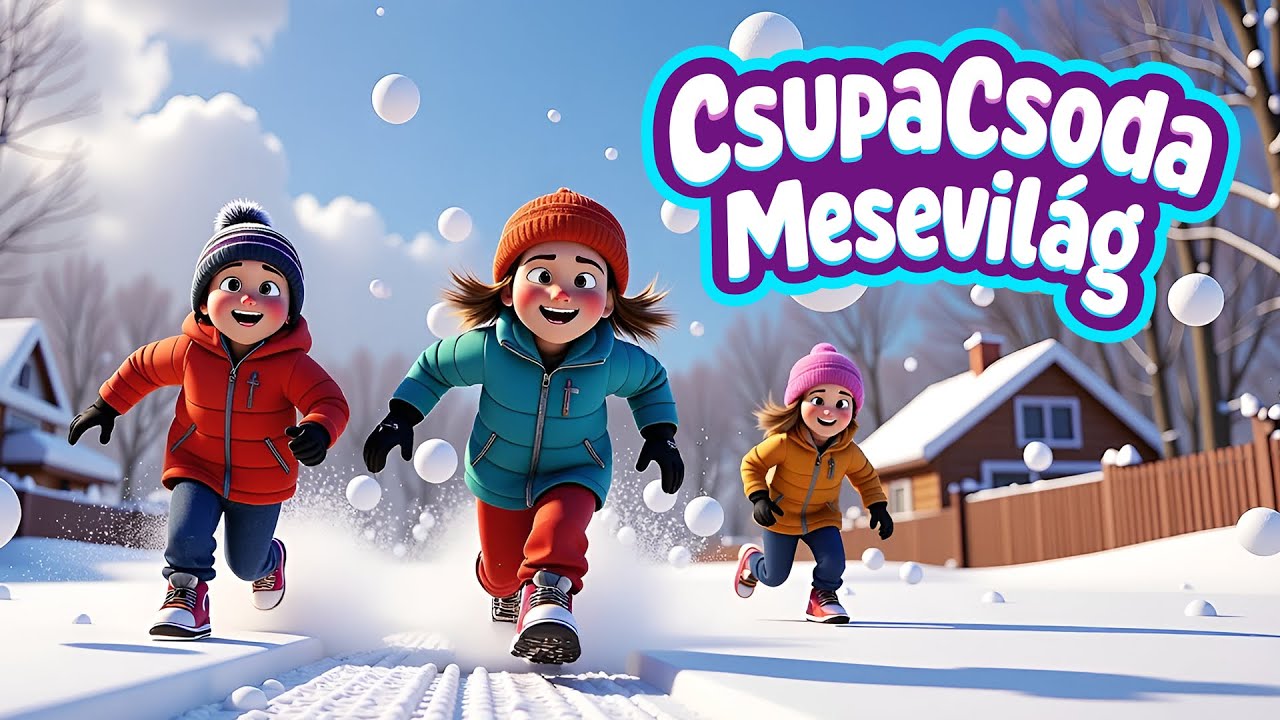 Hógolyó olimpia ❄️⛄ Vidám téli gyerekdal | Mozgás, játék, barátság