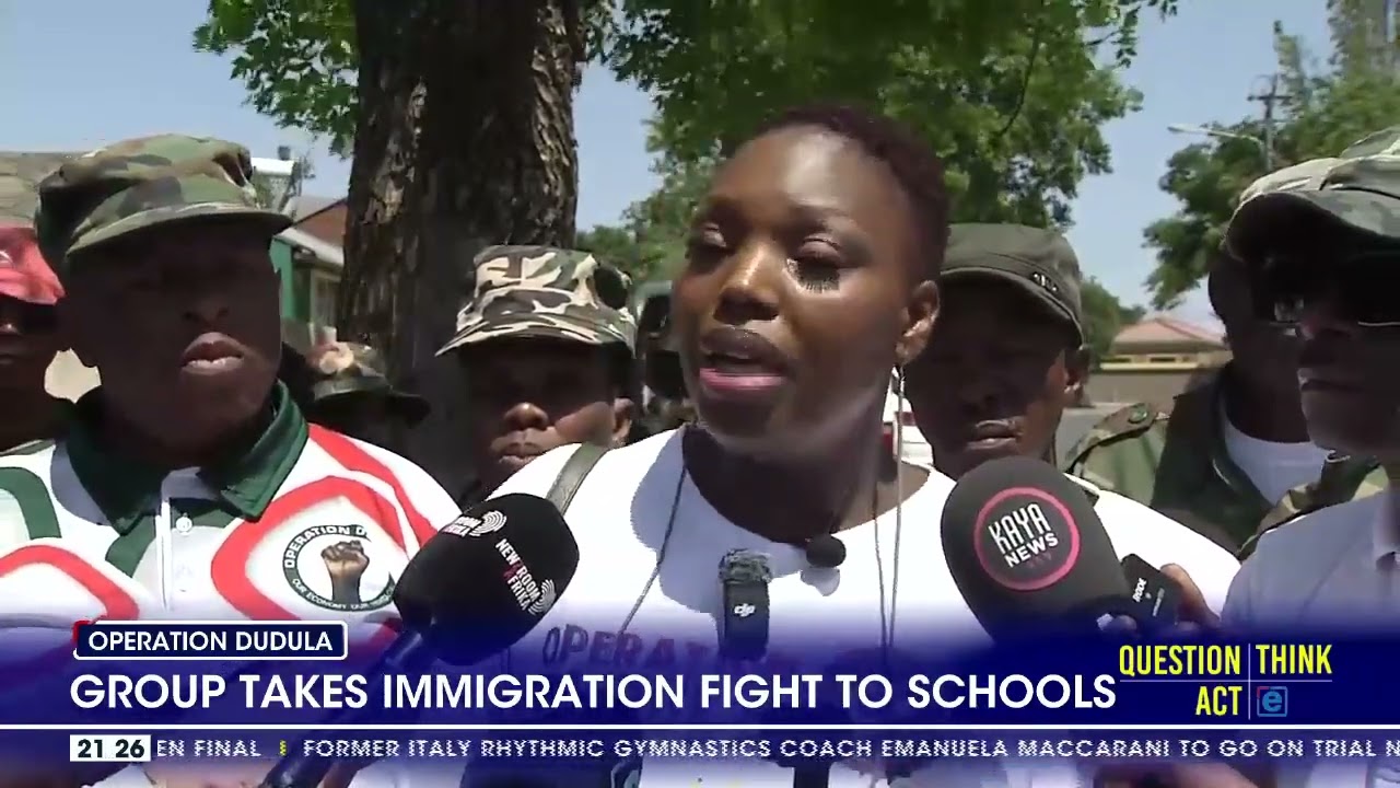 Operation Dudula takes immigration fight to school