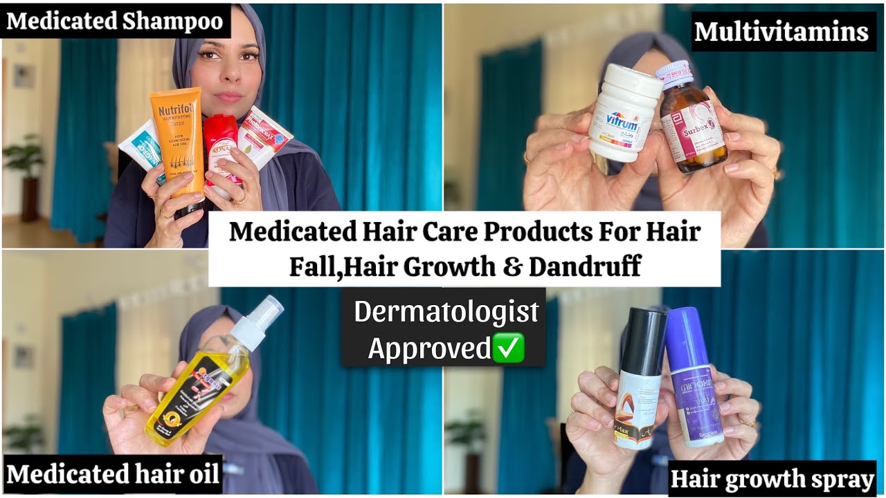 Best Pharmacy Products For Hair Fall, Hair Growth/Regrowth & Dandruff | Medicated hair care products