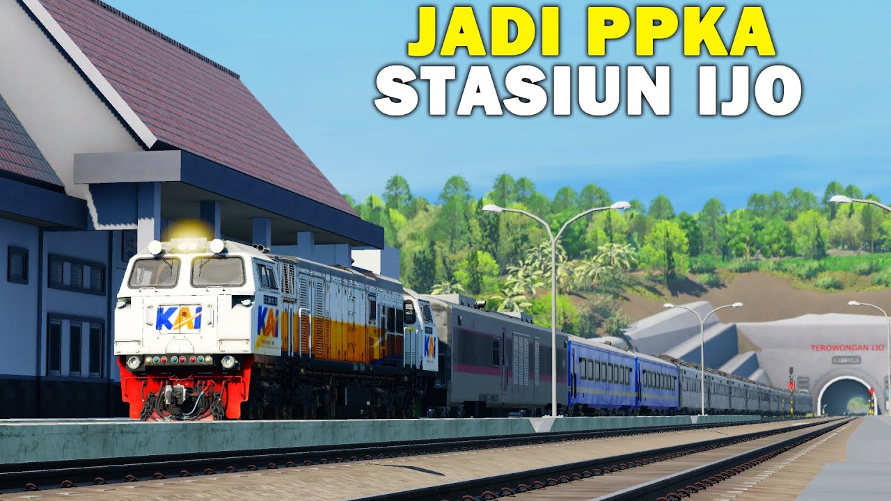 Jadi PPKA Stasiun Ijo [4K] | Argo Bromo Anggrek Mampir Karena Banjir | Trainz Simulator Indonesia