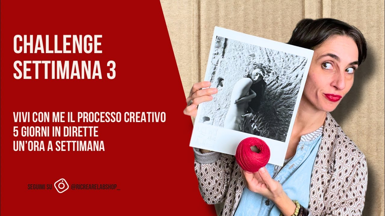 Sfida Creativa Settimana 3 | Come prende forma un&rsquo;opera di arte tessile &ndash; Live nel mio laboratorio