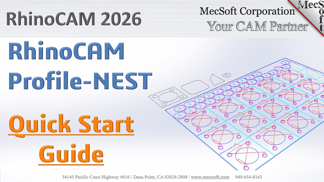 RhinoCAM 2026 Profile-NEST Module Quick Start