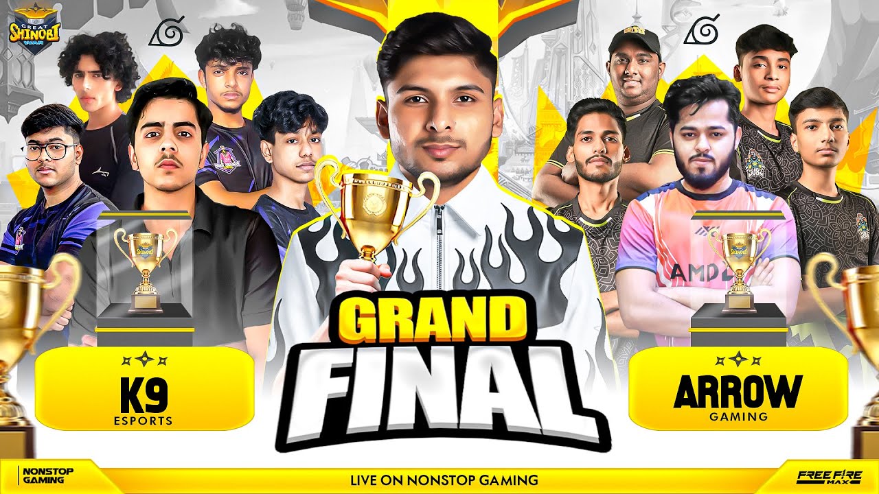 GREAT SHINOBI WAR CS GRAND FINALE  🔥 🥷 ||  FT- DAFIQ, ZIYAN vs ARSH DIVINE  #nonstopgaming