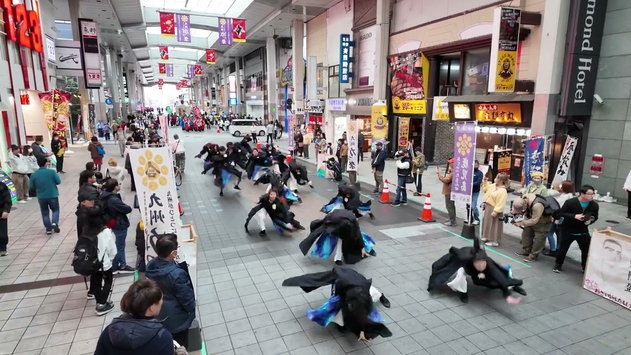 【４K60P】粋～sui～「SUI」★九州がっ祭2024/新市街～下通四番街会場（パレード）/2024.03.23/DJI pocket3