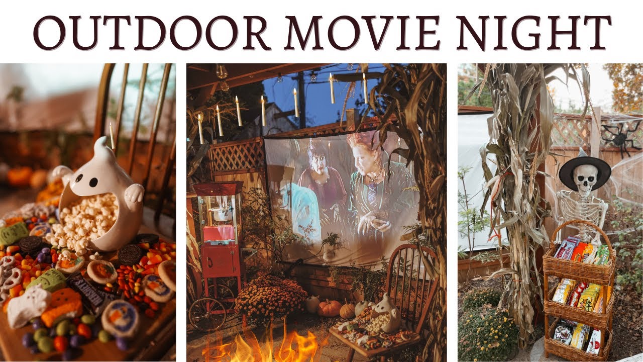 FALL OUTDOOR MOVIE NIGHT | Halloween Movie Night