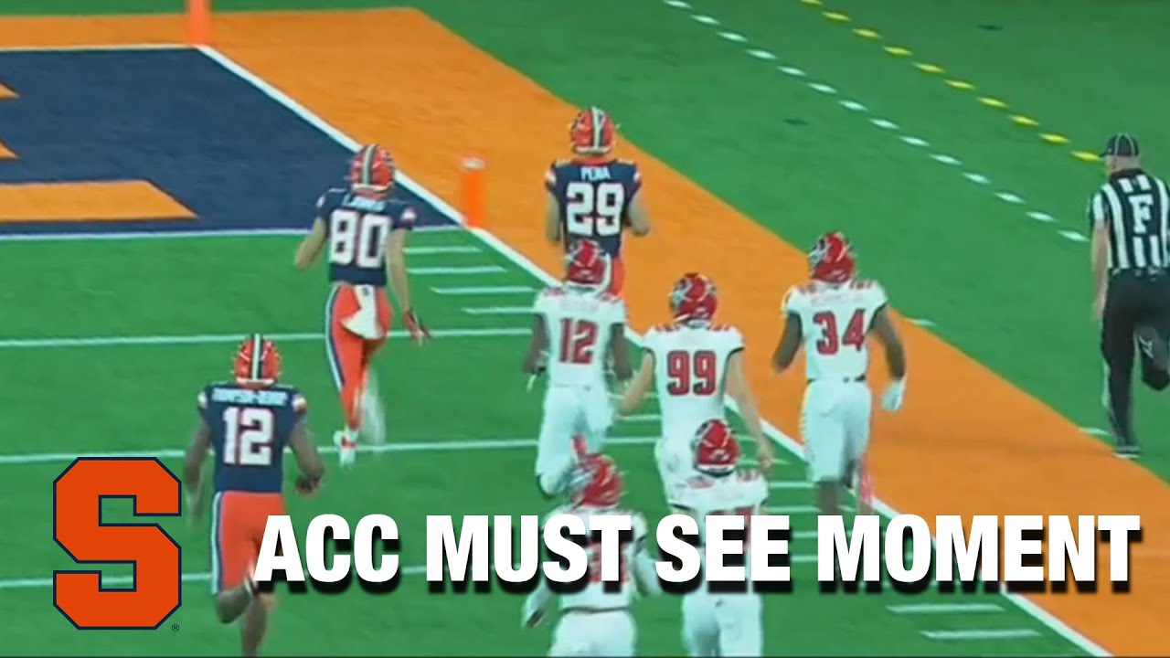 Syracuse's Trebor Pena Returns The NC State Kickoff To Sender | ACC Must See Moment