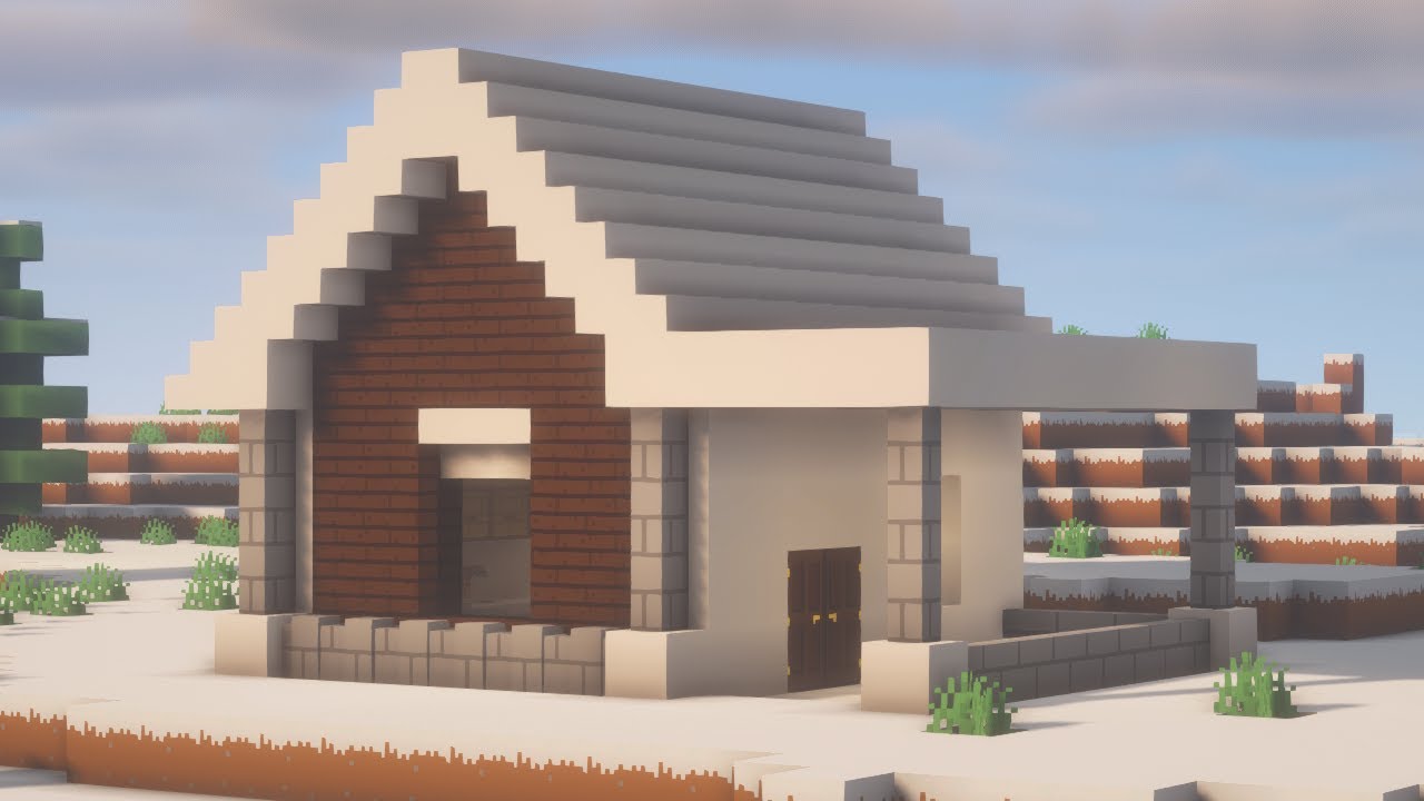Minecraft | How to Build a Modern House 🧊 Simple Minecraft House Tutorial