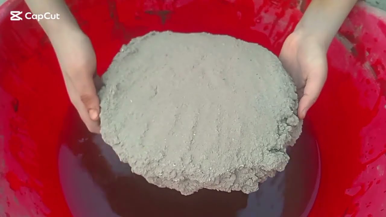 Brand New video of super brown grainy texture handmade slabs crumbling in water 🌊💦