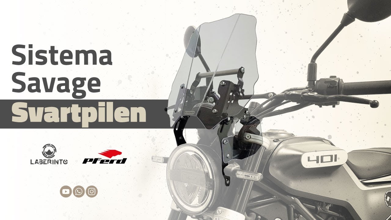 INSTALACIÓN SISTEMA PARABRISAS SAVAGE® HUSQVARNA SVARTPILEN 401 LABERINTO® PFERD®