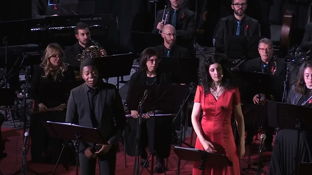 Silent Night - Michela Sordon e Samuel Manhica - Filarmonica Quattro40 - concerto live 16/12/2023