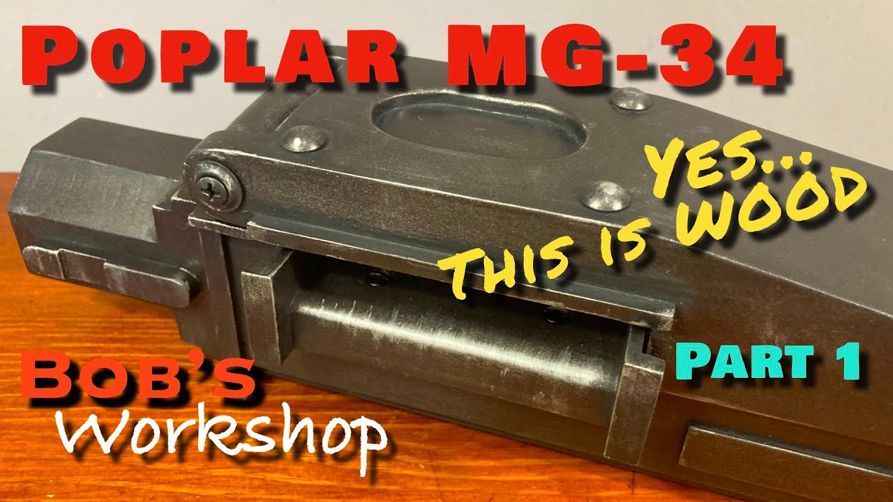 MG-34 Wooden Replica Movie Prop World War 2 Poplar PVC Re-enactment MG-42 Wehrmacht Luftwaffe Panzer