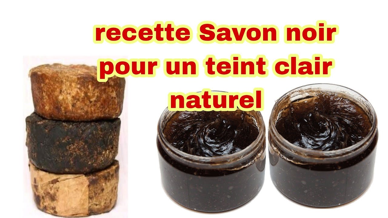 recette savon noir teint marron caramel et clair