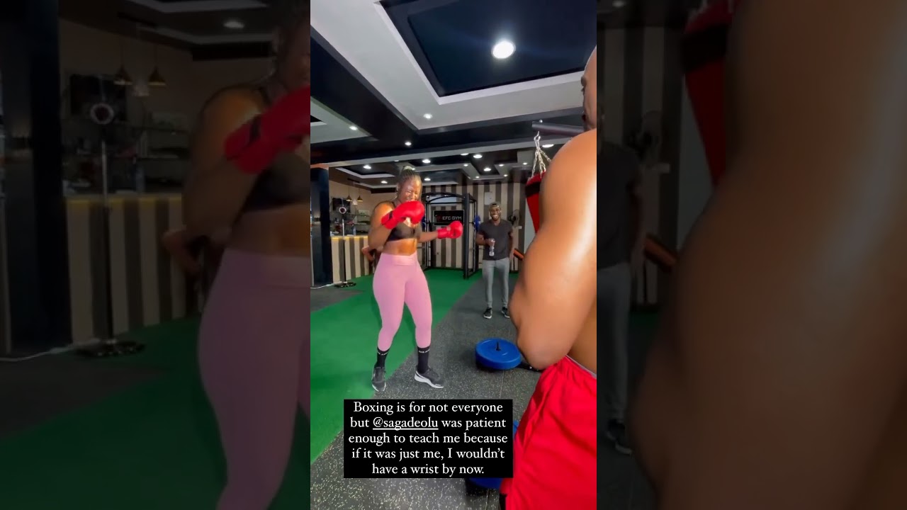 BTS OF VIRAL Intense EXERCISE VIDEO STARRING BBNAIJA SAGA, PRINCE AND ALEX .