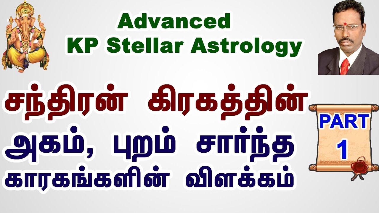 Learn Astrology in Tamil | சந்திரனின் கிரக காரகங்கள் Part 1 | Basic KP Astrology Classes in Tamil
